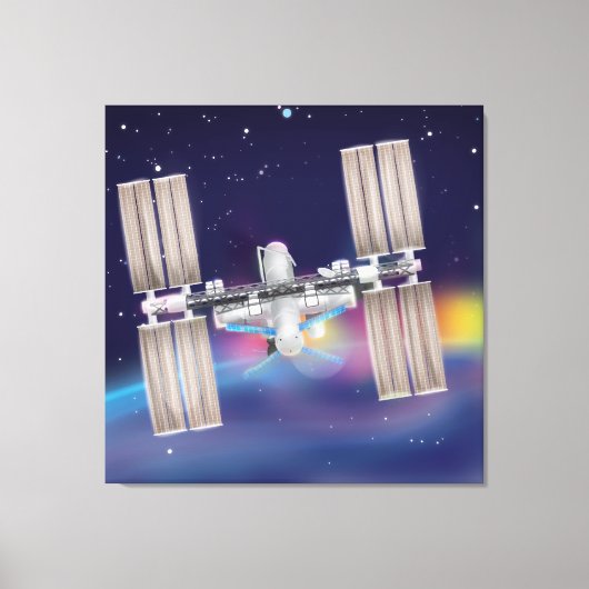 Internationaal ruimtestation canvas afdruk (Voorkant)