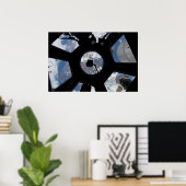 Internationaal ruimtestation Cupola Poster (Thuiskantoor)