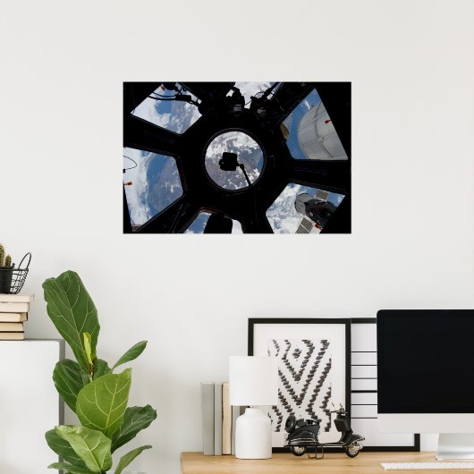 Internationaal ruimtestation Cupola Poster (Thuiskantoor)