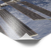 Internationaal ruimtestation in baan om aarde foto afdruk (Hoek)