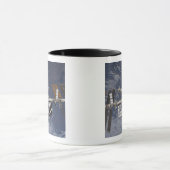 Internationaal ruimtestation in baan om aarde mok (Midden)