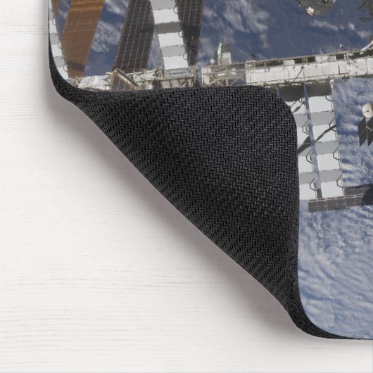 Internationaal ruimtestation in baan om aarde muismat (Hoek)