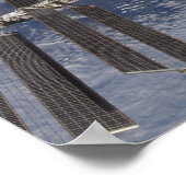 Internationaal ruimtestation in baan om aarde poster (Hoek)