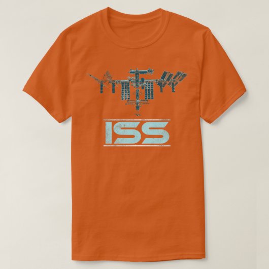Internationaal ruimtestation ISS 12 T-shirt (Design voorkant)