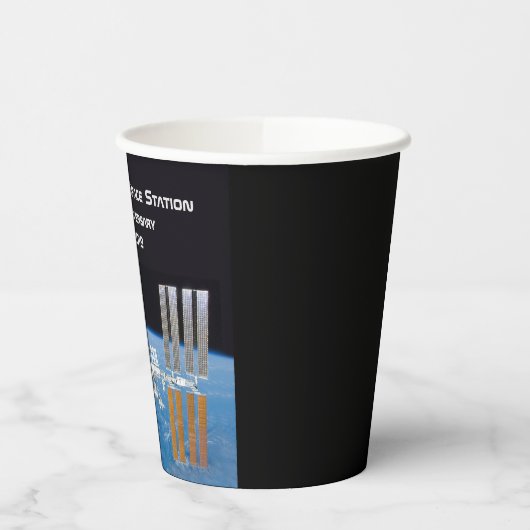 Internationaal Ruimtestation ISS 20e Jubileum Papieren Bekers (Links)