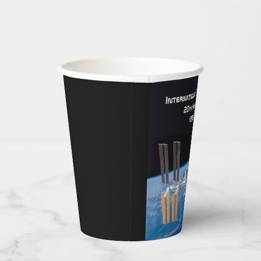 Internationaal Ruimtestation ISS 20e Jubileum Papieren Bekers (Rechts)