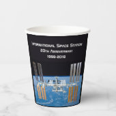 Internationaal Ruimtestation ISS 20e Jubileum Papieren Bekers (Voorkant)