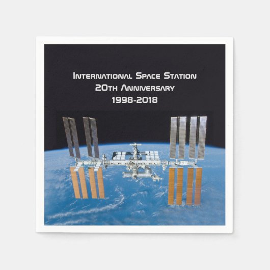 Internationaal Ruimtestation ISS 20e Jubileum Servet (Voorkant)