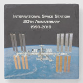 Internationaal Ruimtestation ISS 20e Jubileum Stenen Onderzetter (Voorkant)