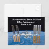 Internationaal ruimtestation ISS 20ste verjaardag Briefkaart (Voorkant / Achterkant)