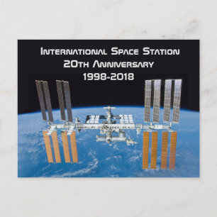Internationaal ruimtestation ISS 20ste verjaardag Briefkaart