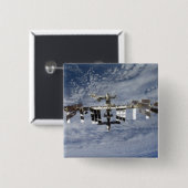 Internationaal ruimtestation ISS 28 Vierkante Button 5,1 Cm (Voorkant /achterkant)