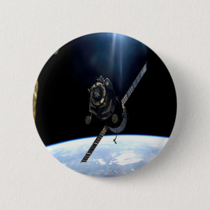 internationaal ruimtestation iss nasa aerospace ronde button 5,7 cm