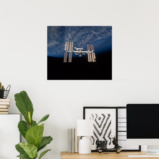 Internationaal Ruimtestation (ISS) Poster (Thuiskantoor)