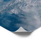 Internationaal ruimtestation over Florida Poster (Hoek)