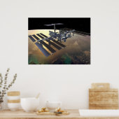Internationaal ruimtestation poster (Keuken)