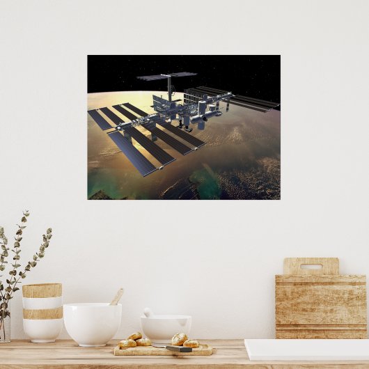 Internationaal ruimtestation poster (Keuken)