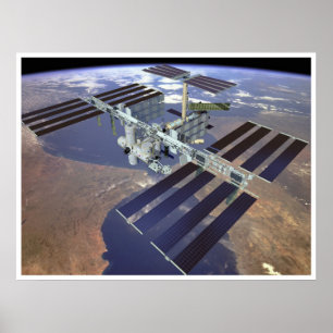 Internationaal ruimtestation poster