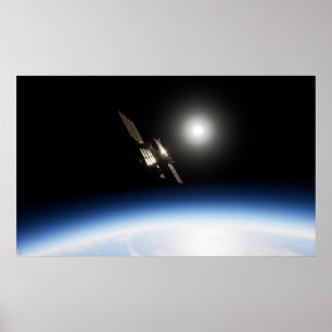 Internationaal ruimtestation poster