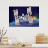 Internationaal ruimtestation poster (Keuken)