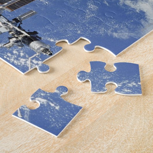 Internationaal ruimtestation rond de Aarde Legpuzzel (Zijkant)