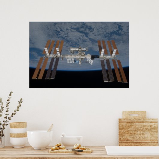 Internationaal ruimtestation (STS-119) Poster (Keuken)