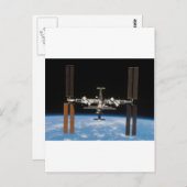 Internationaal ruimtestation — vanaf Atlantis gezi Briefkaart (Voorkant / Achterkant)