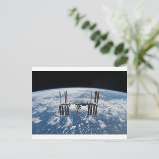 Internationaal ruimtestation — vanaf Atlantis gezi Briefkaart (Staand voorkant)
