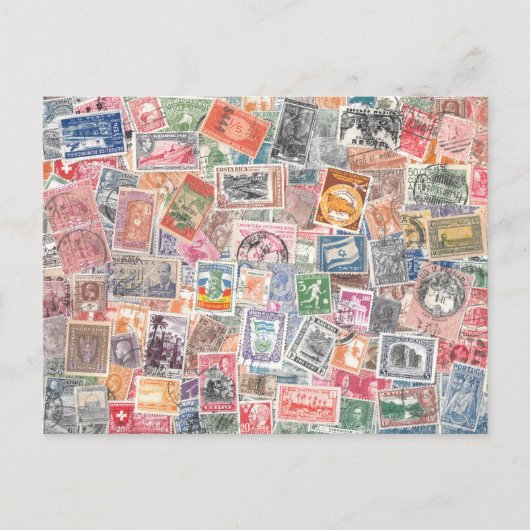 Internationaal  Stempel Collectie Briefkaart (Voorkant)