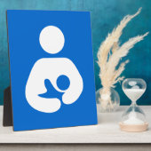 Internationaal symbool voor borstvoeding fotoplaat (Zijkant)
