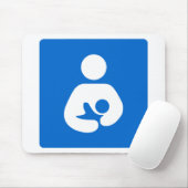 Internationaal symbool voor borstvoeding muismat (Met muis)