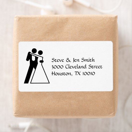 Internationaal symbool voor bride en bruom etiket (Insitu)