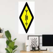 Internationaal symbool voor radioamateurradio-Post Poster (Thuiskantoor)
