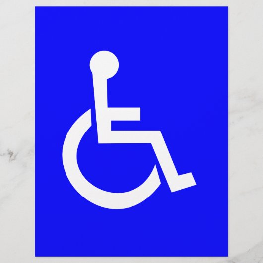 Internationaal toegangssymbool flyer (Voorkant)