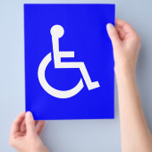 Internationaal toegangssymbool flyer (Hand)