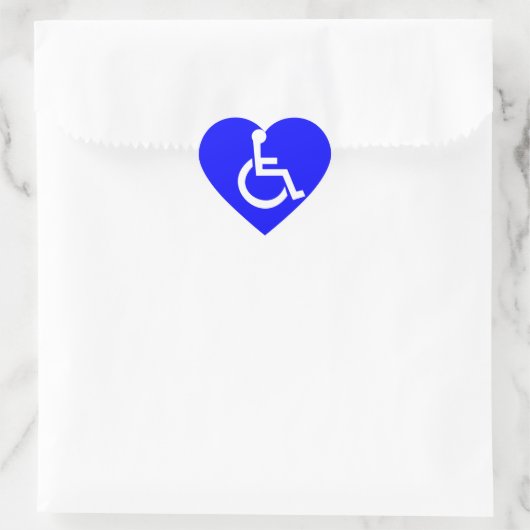 Internationaal toegangssymbool hart sticker (Tas)