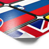 Internationaal vlaggenCollectie Foto Afdruk (Hoek)