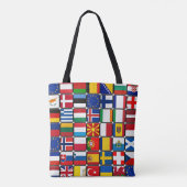 Internationaal vlaggenCollectie Tote Bag (Achterkant)