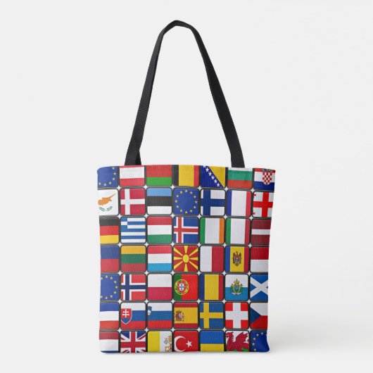 Internationaal vlaggenCollectie Tote Bag (Achterkant)