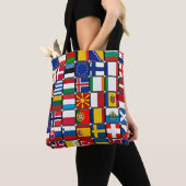 Internationaal vlaggenCollectie Tote Bag (Dichtbij)