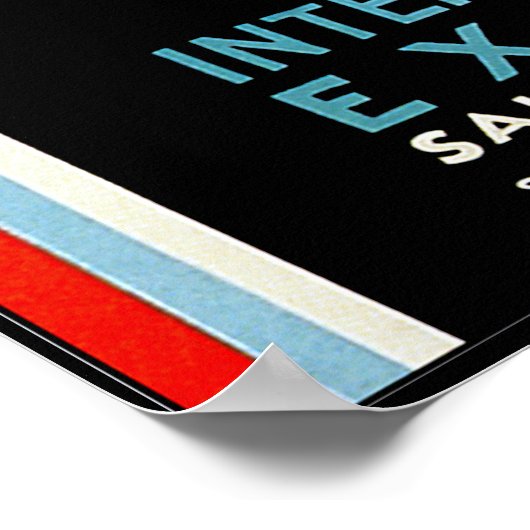  internationaal Vliegtuig Poster (Hoek)