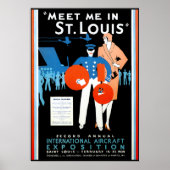  internationaal Vliegtuig Poster (Voorkant)