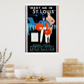  internationaal Vliegtuig Poster (Keuken)