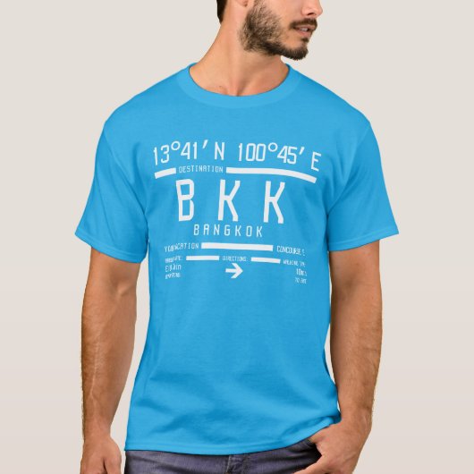 International Airport Code Bangkok T-shirt (Voorkant)