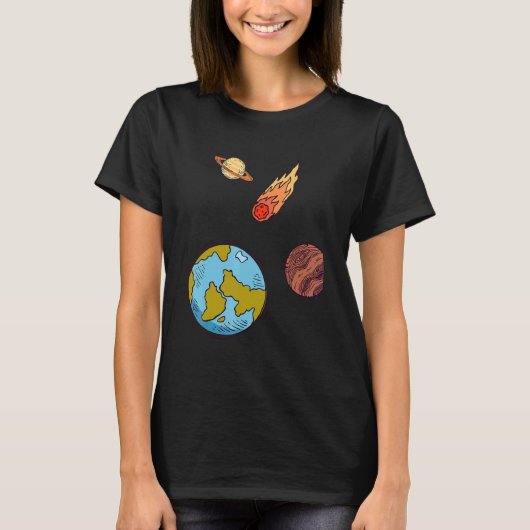 International Asteroid Day Asteroid Day T-shirt (Voorkant)