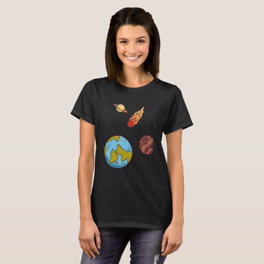 International Asteroid Day  Asteroid Day T-shirt (Voorkant volledig)