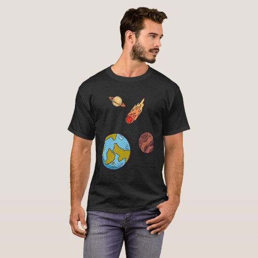 International Asteroid Day Asteroid Day T-shirt (Voorkant volledig)