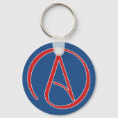 International Atheist Symbol Sleutelhanger (Voorkant)