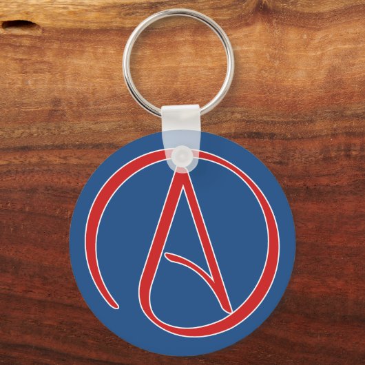 International Atheist Symbol Sleutelhanger (Voorkant)