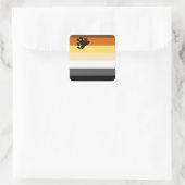 International Bear Brotherhood Pride Flag  Vierkante Sticker (Tas)